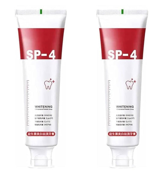 SP 4 Ultra Brightening Toothpaste Advanced Whitening Formula (Pack of 2)