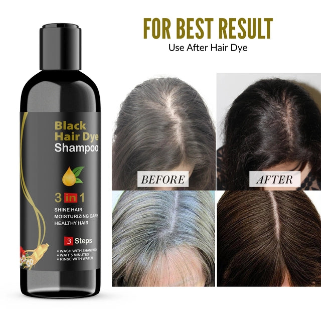 Herbal Black Hair Dye Shampoo (100 ml, Pack of 2)